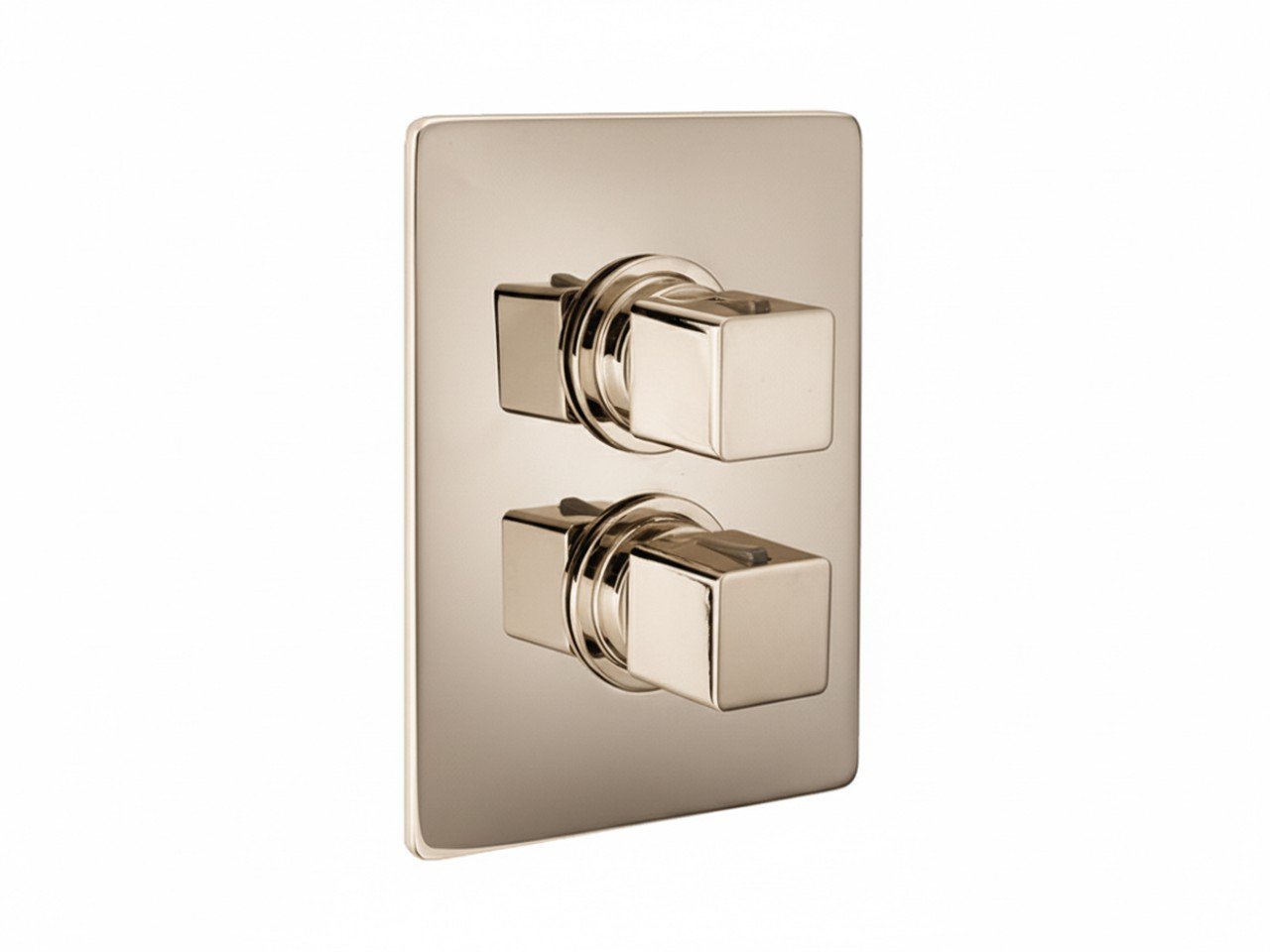 Exposed part for con.thermo.shower valve 1-outlet CUBIC_CU007300 -1