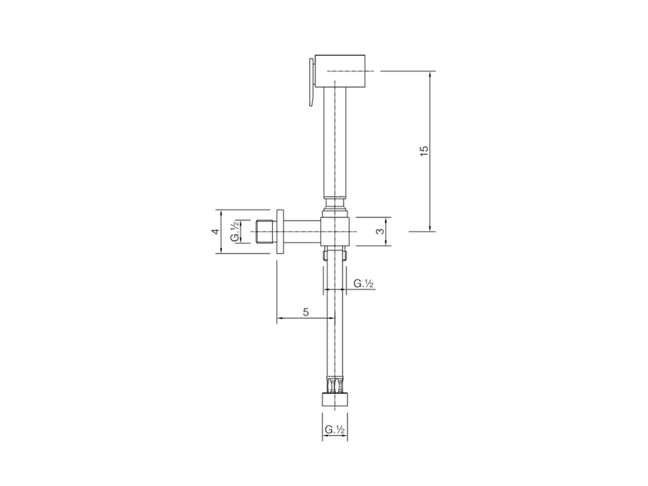 Bidet handshower set HYGENIC SHOWERS_CU007900 - v1