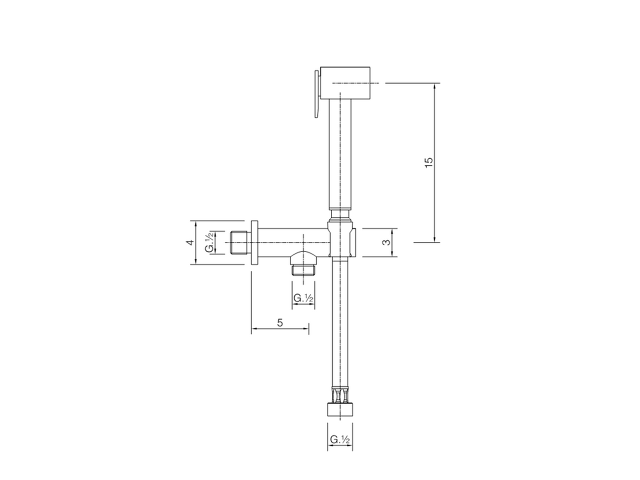 Bidet handshower set HYGENIC SHOWERS_CU007910 - v1