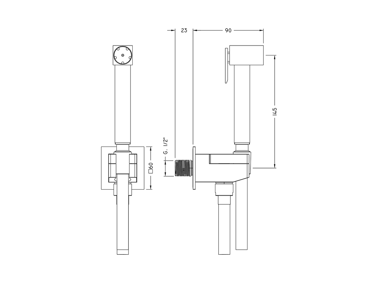 Toilet-jet handshower set HYGENIC SHOWERS_CU007930 - v1