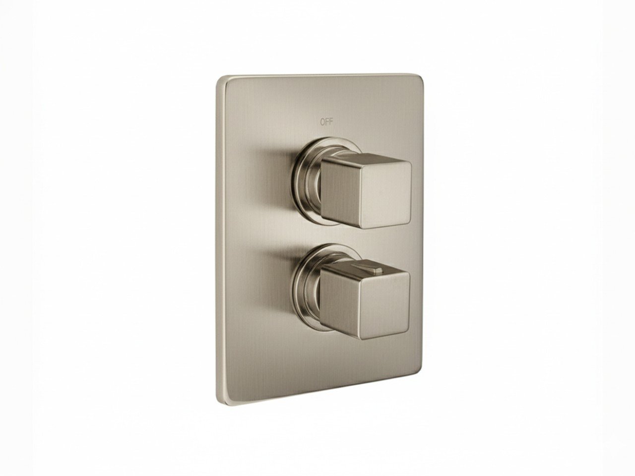 Exposed part for con.thermo.shower valve, 3-outlet CUBIC_CU018200 -1