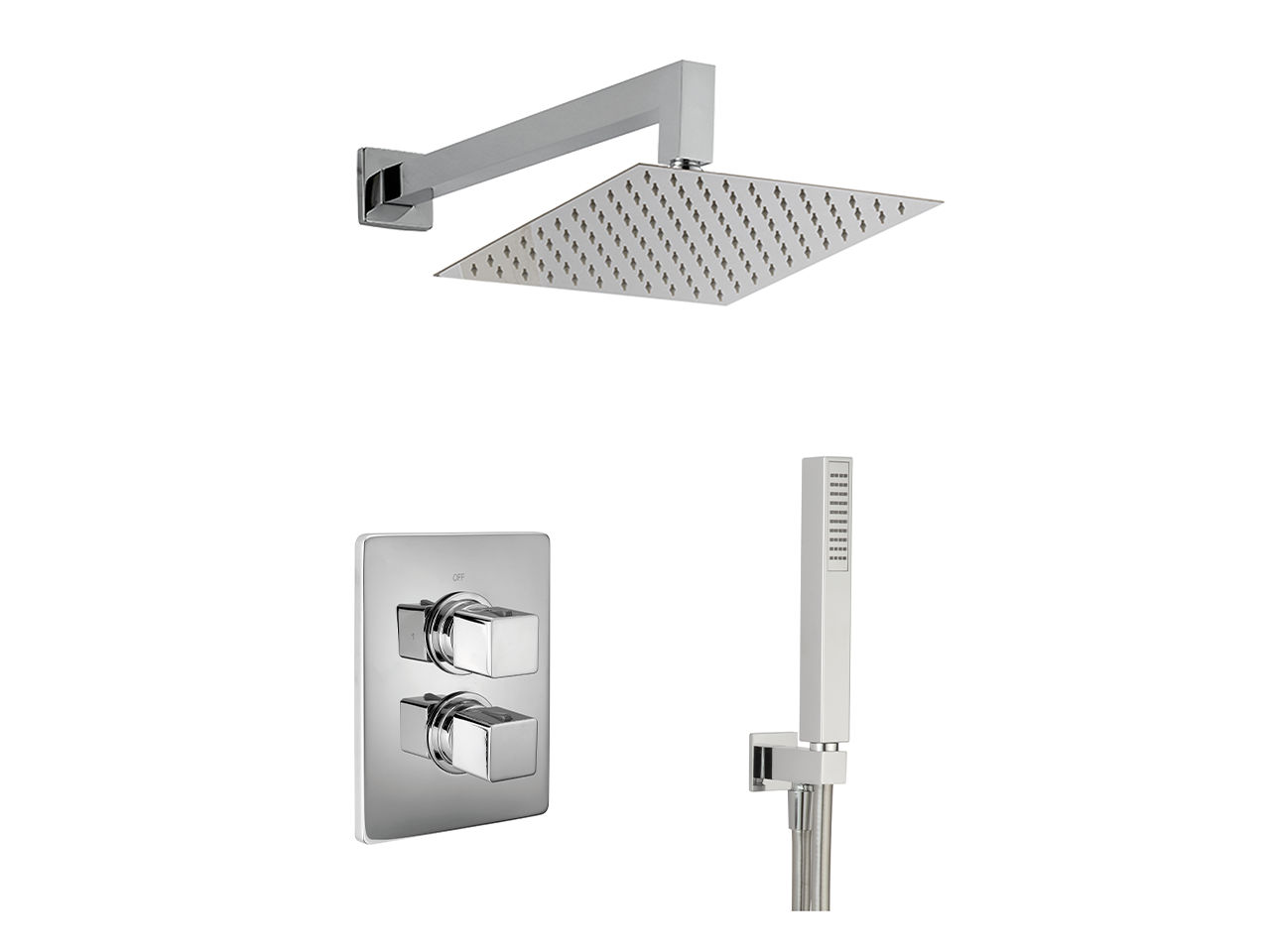CisalConcealed thermostatic shower mixer CUBIC_CU0KT020