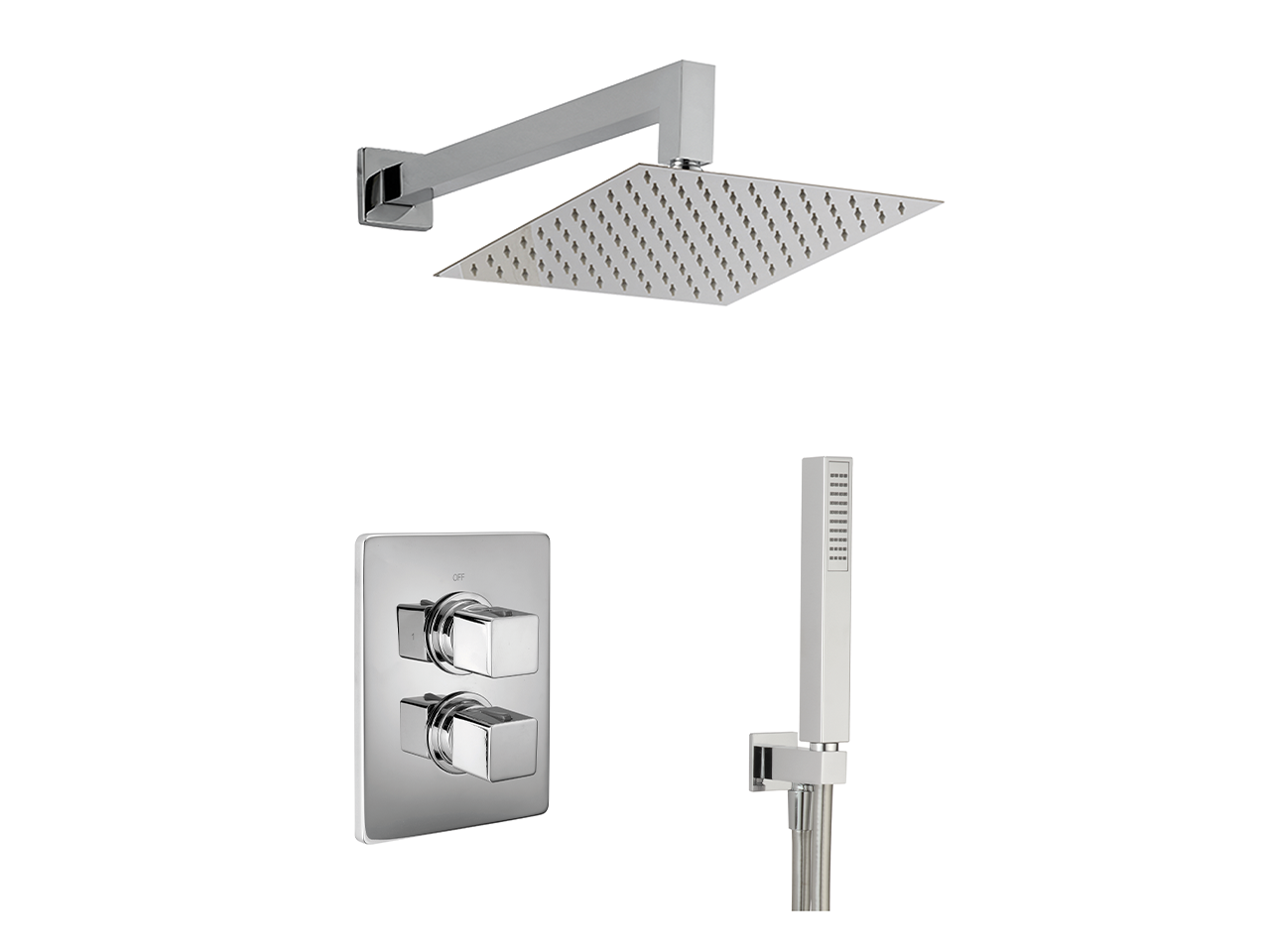 Concealed thermostatic shower mixer CUBIC_CU0KT020 - v1