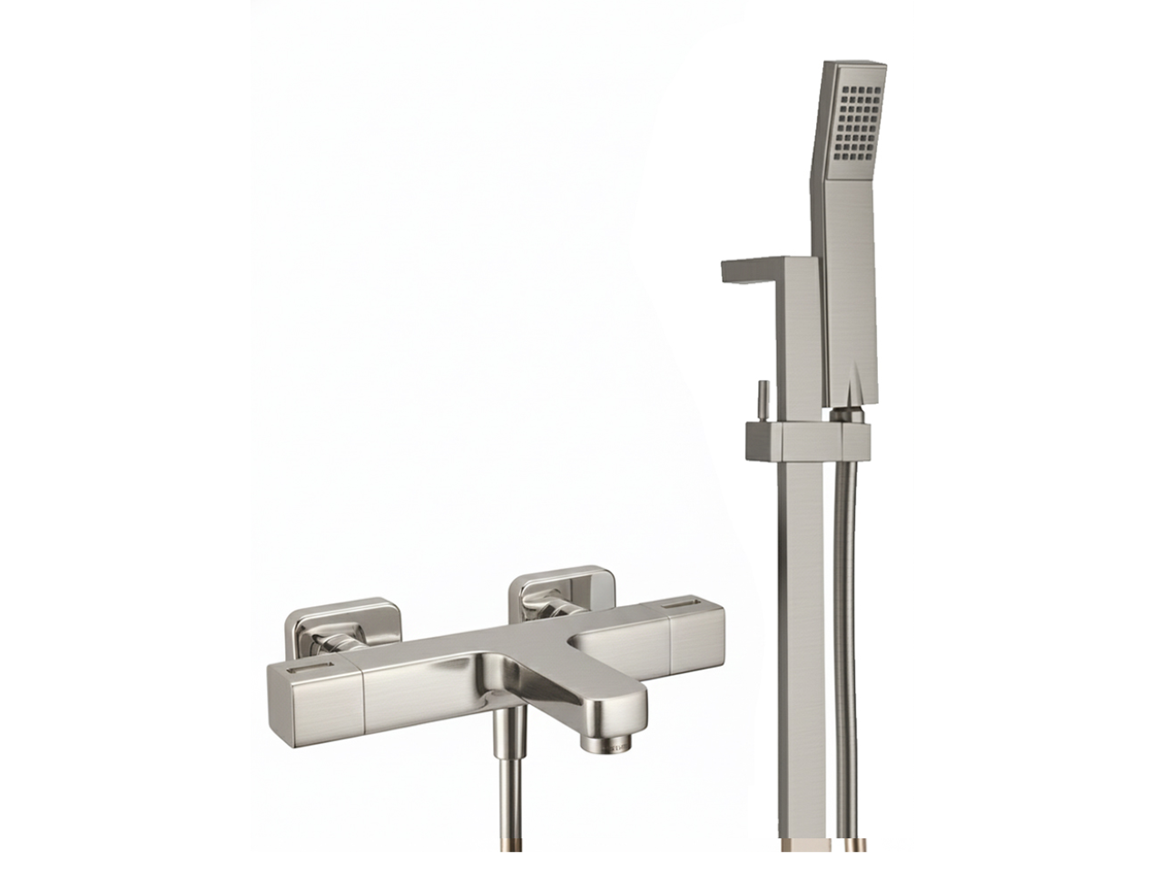Thermostatic bath-shower mixer with sliding bar CUBIC_CUS21020 -1