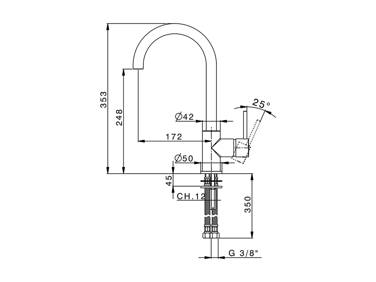 Single lever sink mixer Energysave KITCHEN_CV000535 - v1