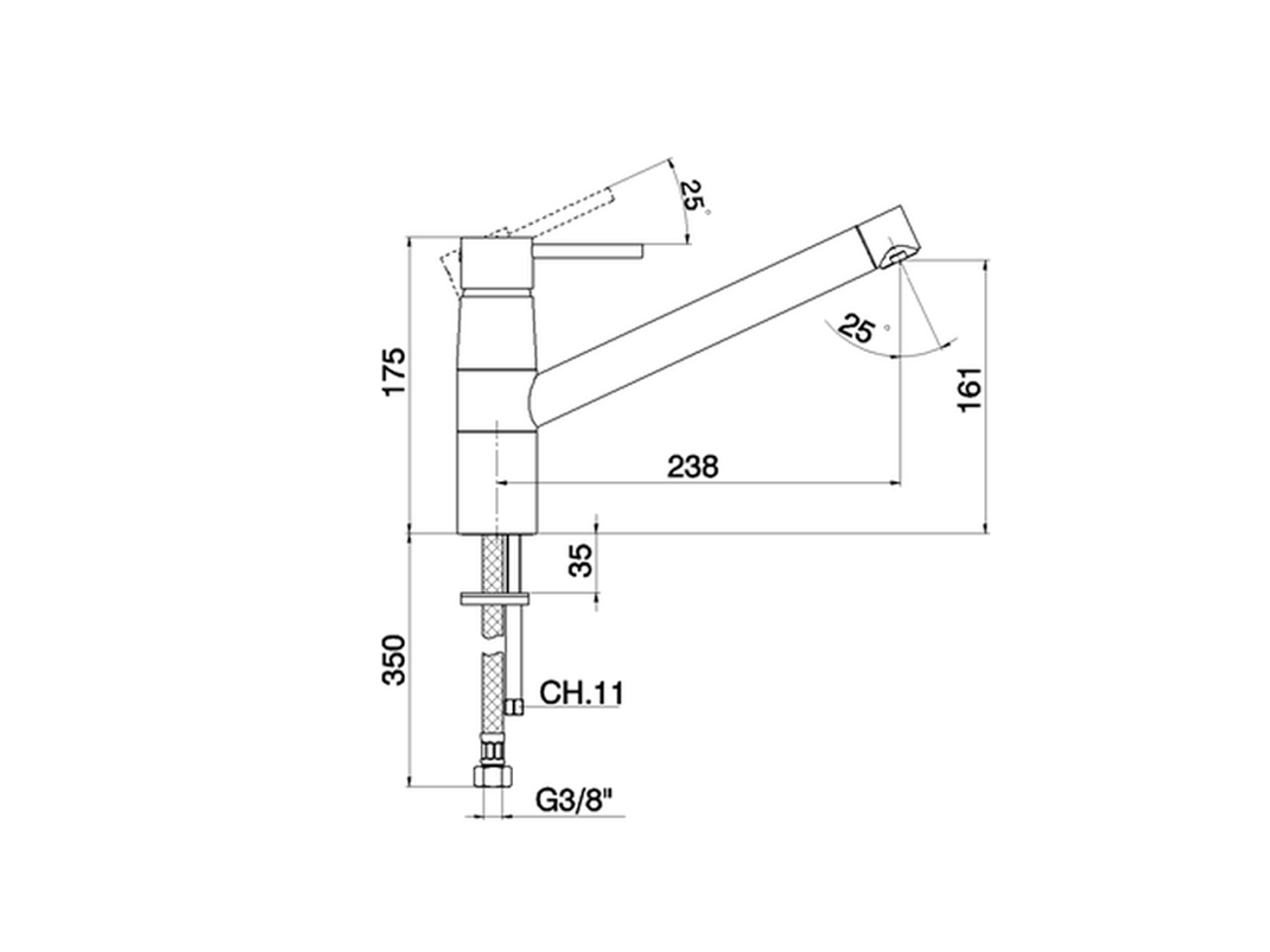 Single lever sink mixer KITCHEN_CV000580 - v1
