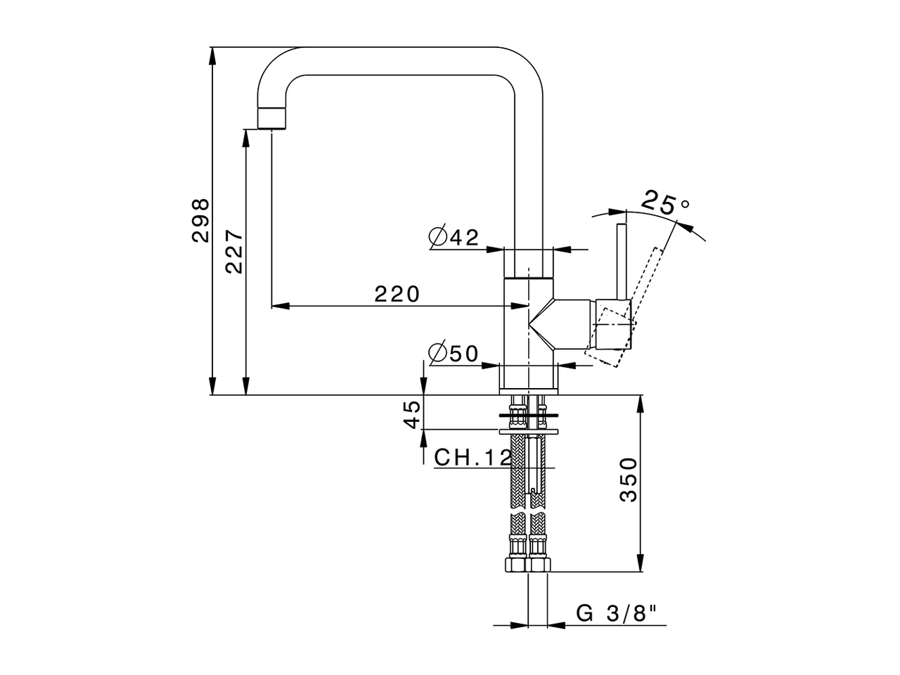 Single lever sink mixer Energysave KITCHEN_CV002535 - v1