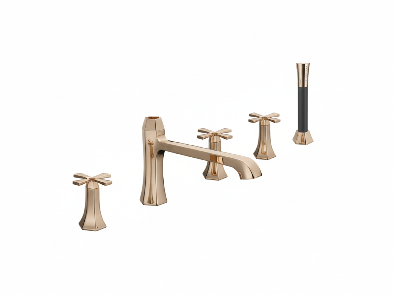 Deck-mounted 5-hole bath mixer CHERIE_CX000260 -1