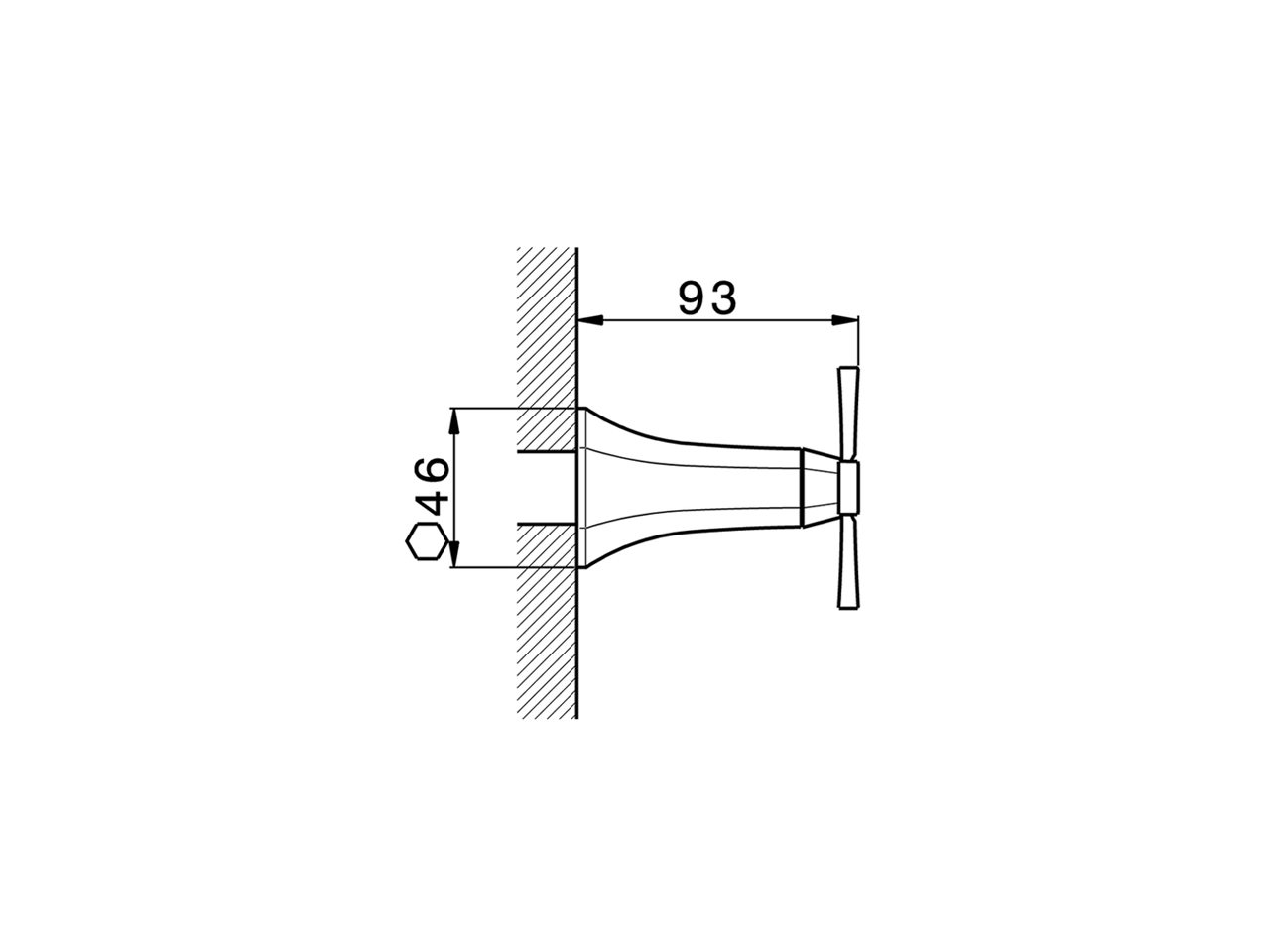2 outlet diverter exposed part CHERIE_CX002000 - v1