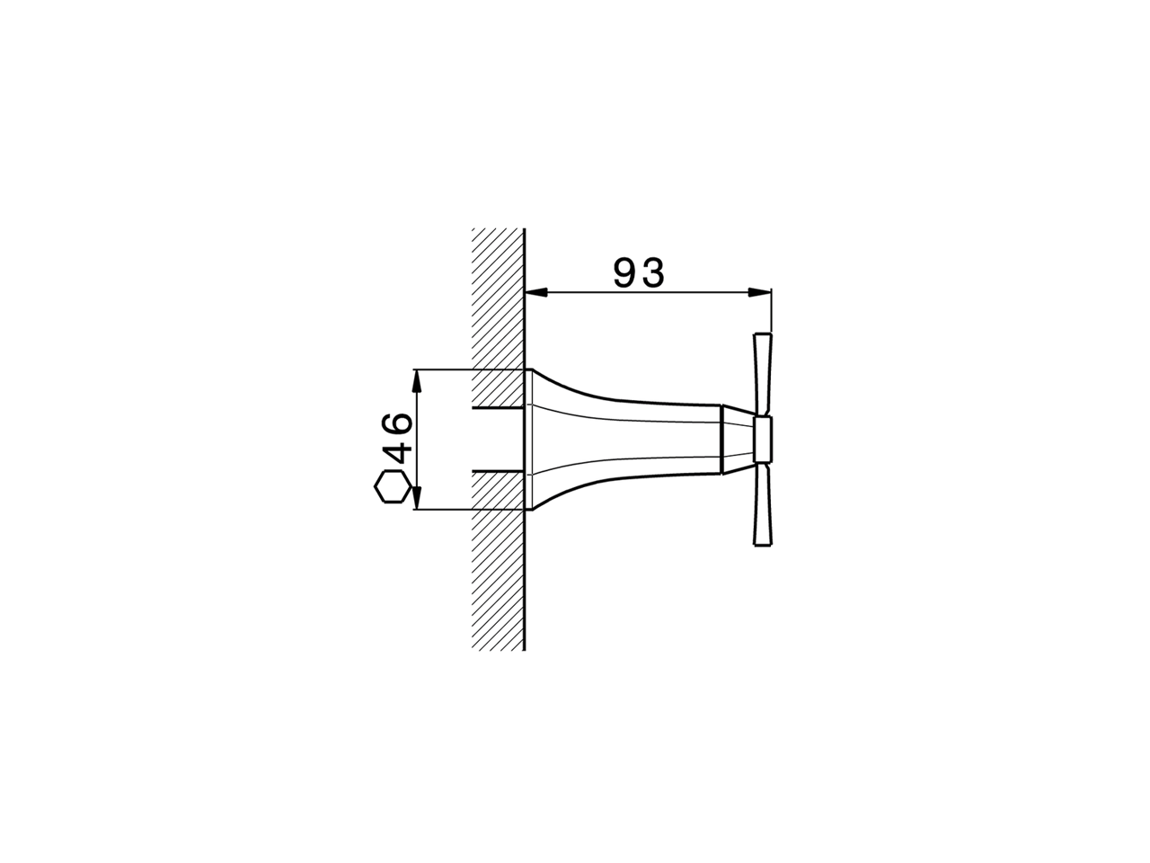Stopvalve exposed part CHERIE_CX003310 - v1