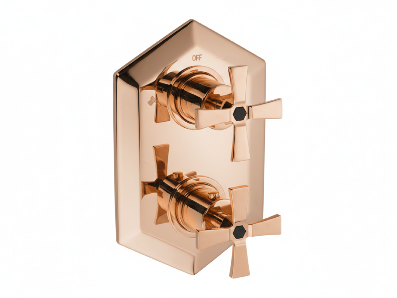 Exposed part for con.thermo.shower mixer, 2-outlet CHERIE_CX019100 -1