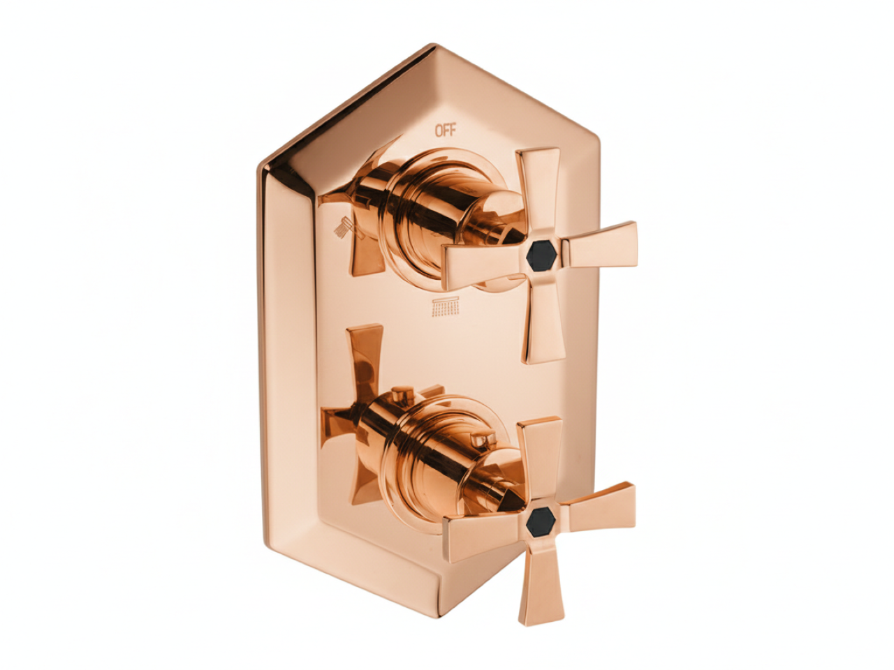 Exposed part for con.thermo.shower mixer, 3-outlet CHERIE_CX019200 -1