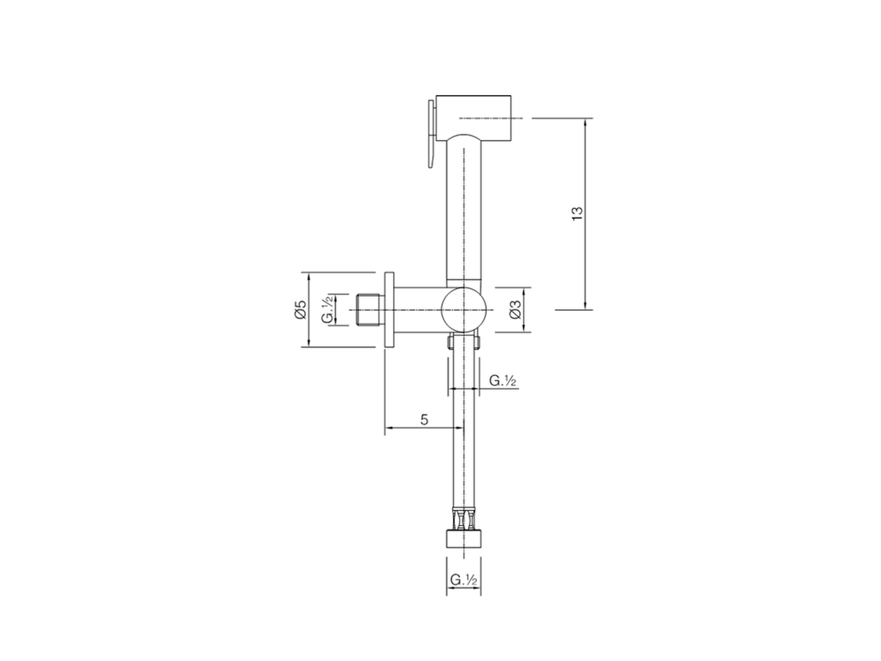 Bidet handshower set HYGENIC SHOWERS_CY007900 - v1
