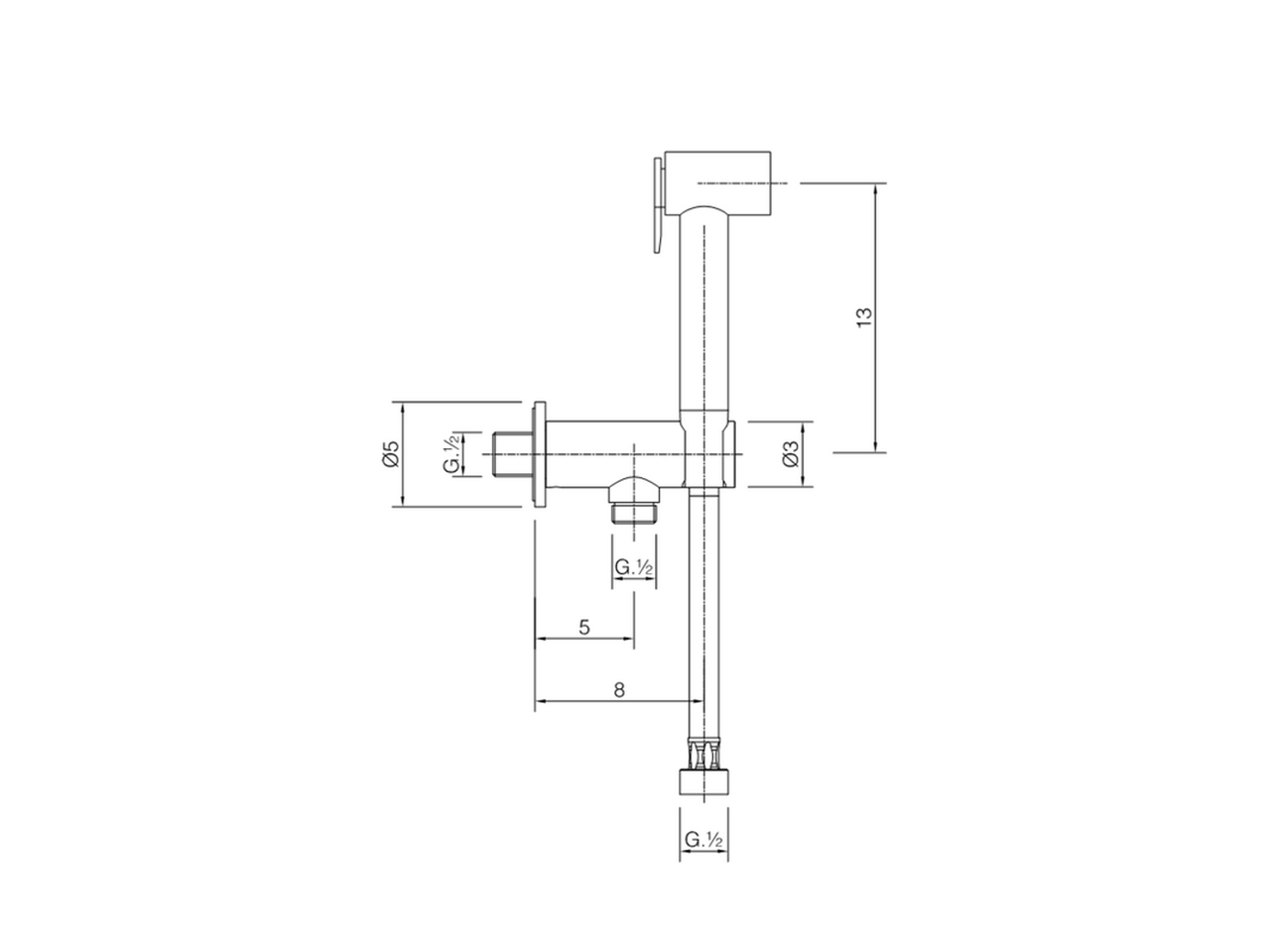 Bidet handshower set HYGENIC SHOWERS_CY007910 - v1