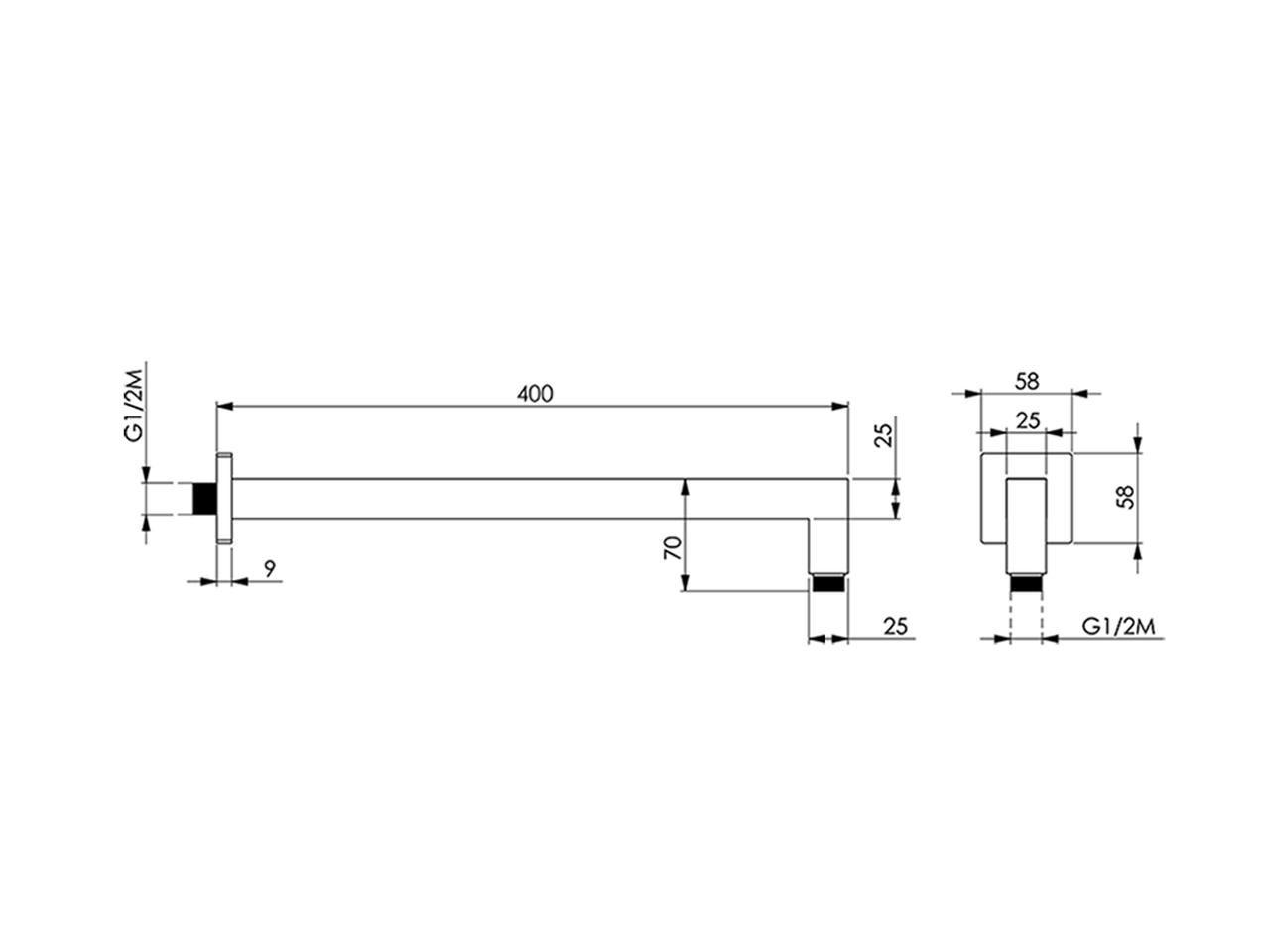 Shower arm SHOWER_DS013320 - v1