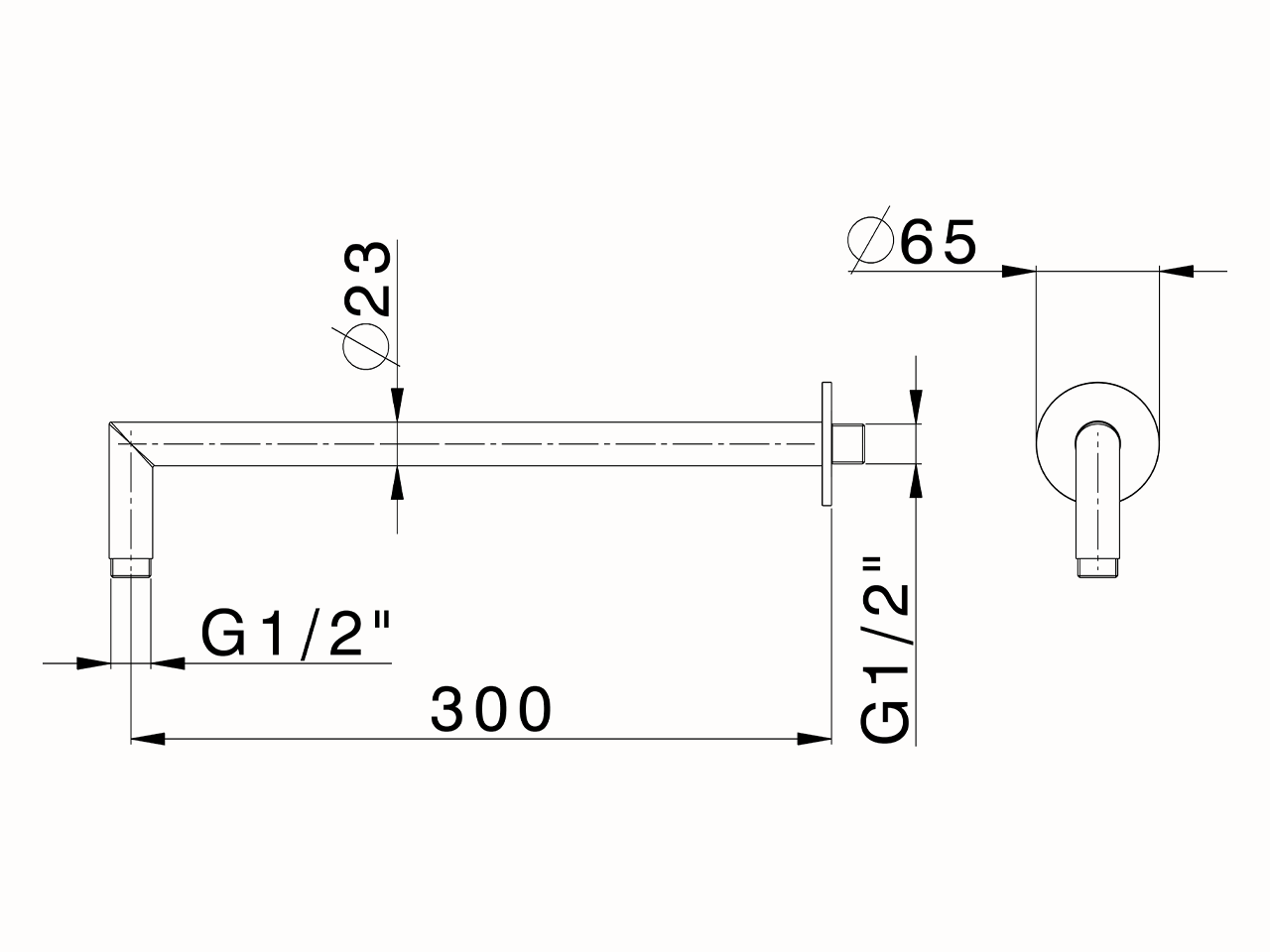 Shower arm XION_DS013541 - v1