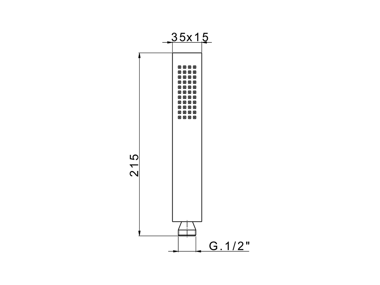 Brass Minimal handshower SHOWER_DS014450 - v1
