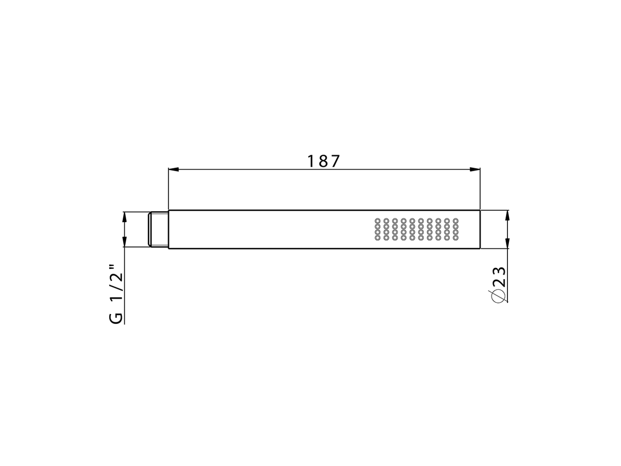Brass Minimal handshower SHOWER_DS014460 - v1
