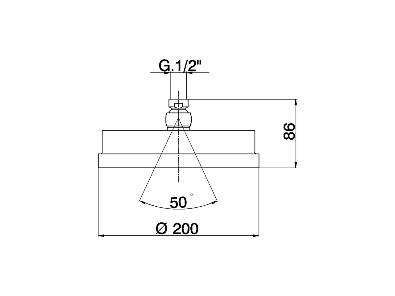 Showerhead SHOWER_DS016100 - v1