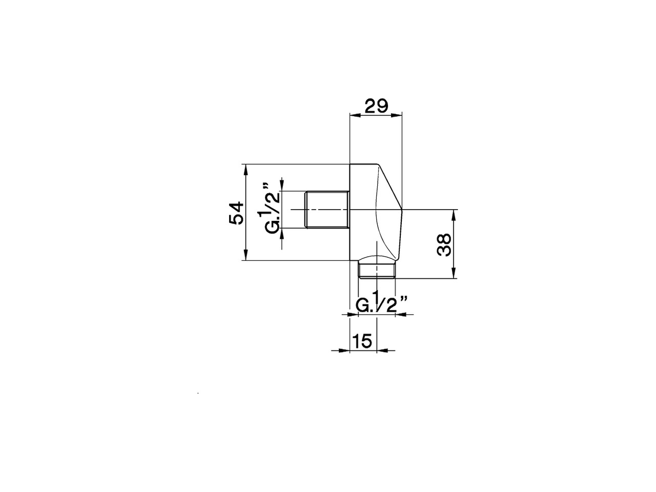 Elbow SHOWER_DS017010 - v1