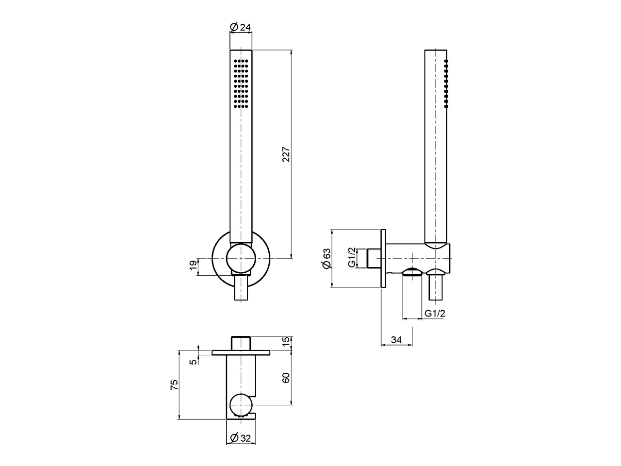 Xion shower set SHOWER_DS018300 - v1