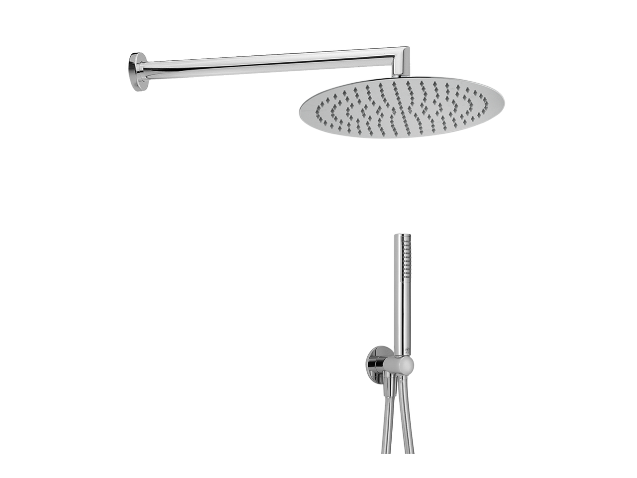 Arm and Shower Set with wall elbow integrated SHOWER_DS0K0020 - v1