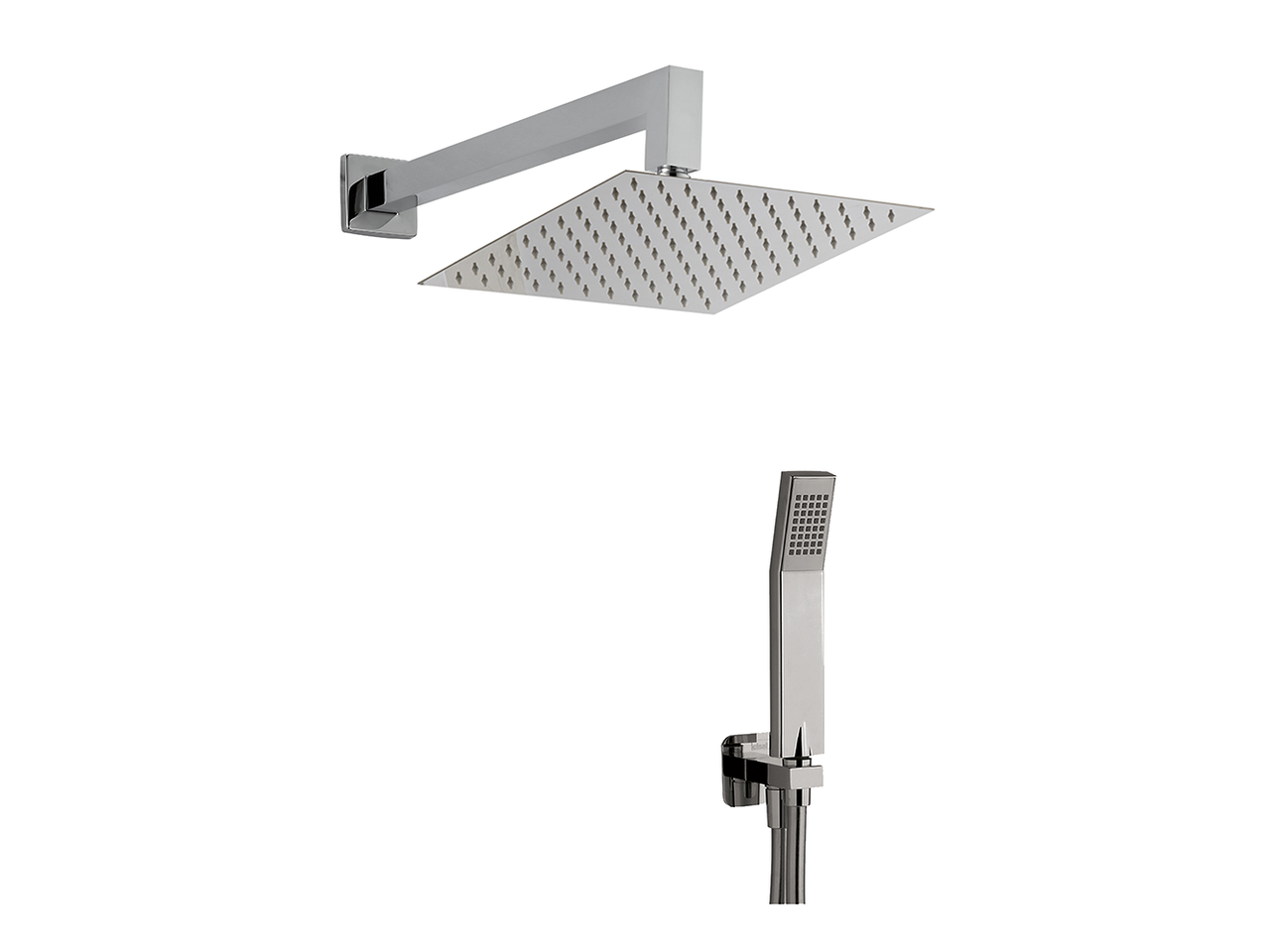 Arm and Shower Set with wall elbow integrated SHOWER_DS0K0050 - v1