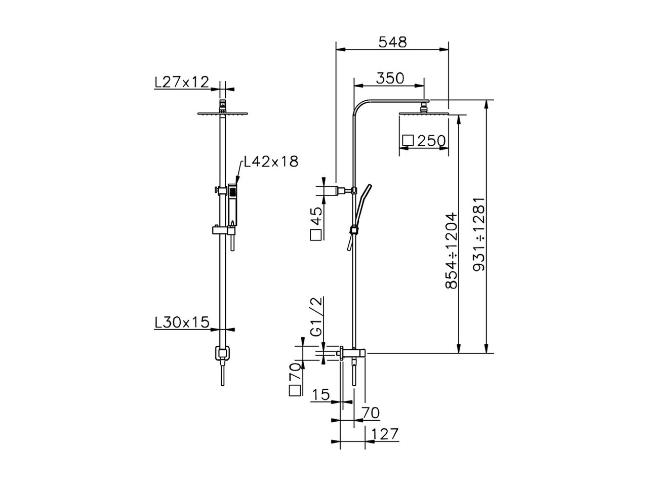 CombiShower with Diverter SHOWER COLUMNS_DSV86020 - v1