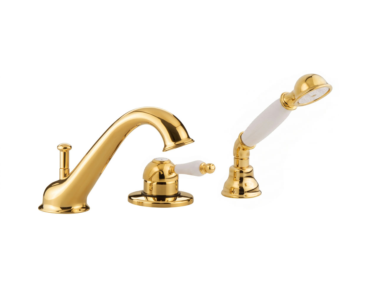 Deck mounted 3-holes single lever bath mixer ARCANA EMPRESS_EM001260 -1