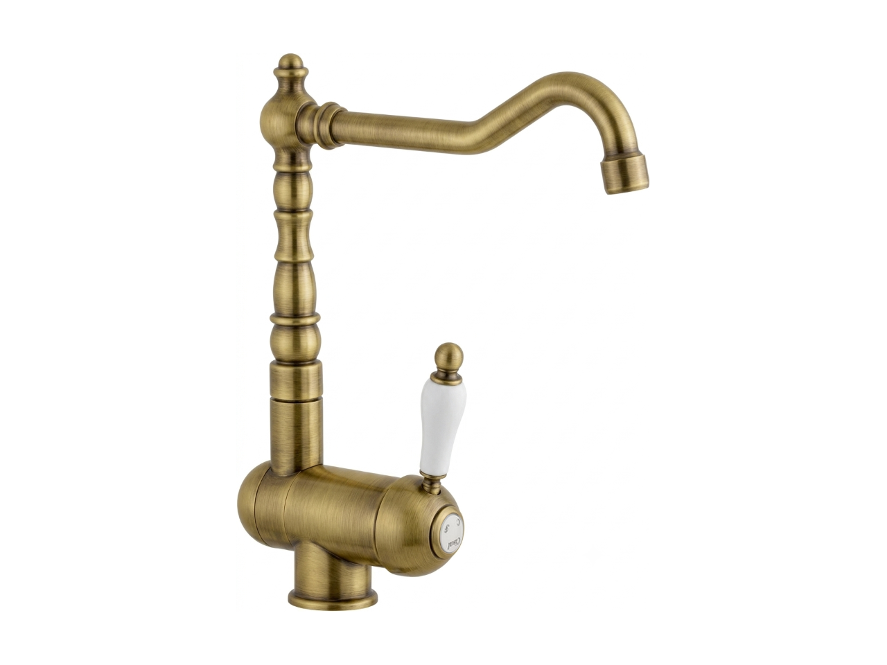 Single lever sink mixer with reclined spout KITCHEN_EM001530 -1