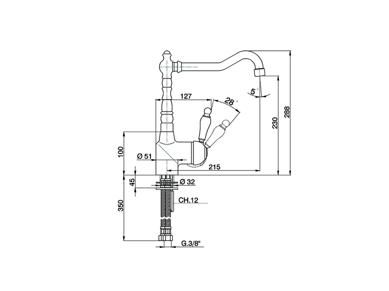 Single lever sink mixer KITCHEN_EM002530 - v1