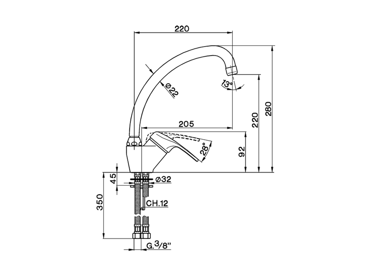 Single lever sink mixer KITCHEN_EU000520 - v1