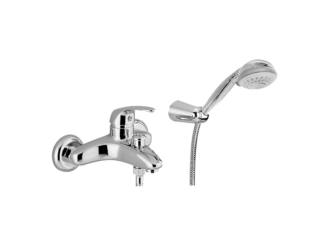 CisalSingle lever bath mixer, with shower set FLASH_FL000120