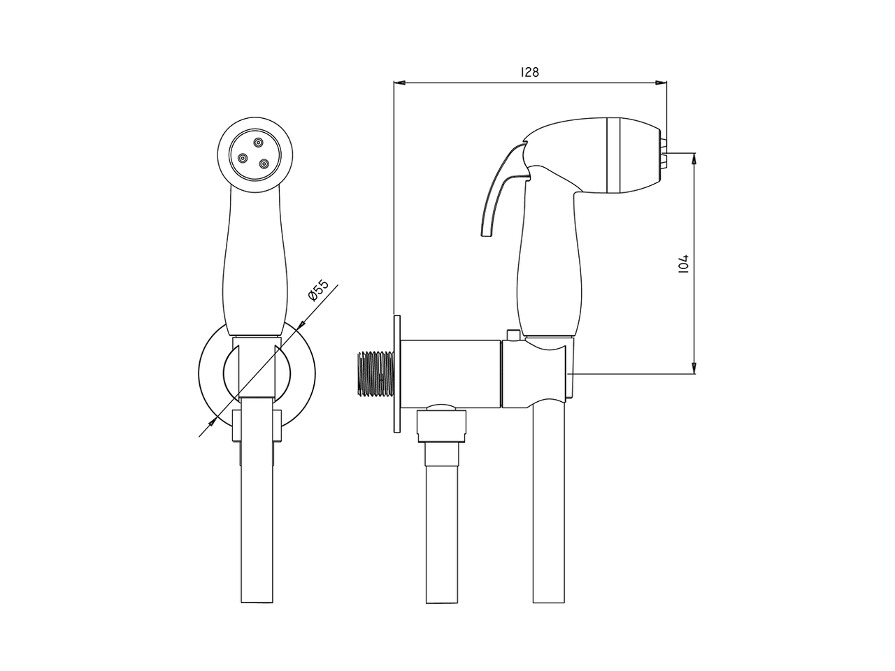 Toilet-jet handshower set HYGENIC SHOWERS_FL007920 - v1