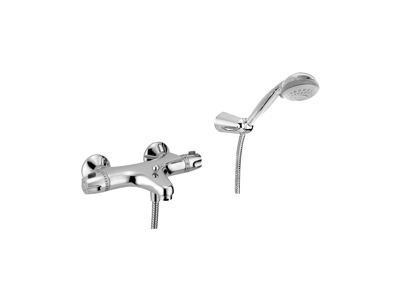 CisalThermostatic bath mixer, with showerset FLASH_FLD25010