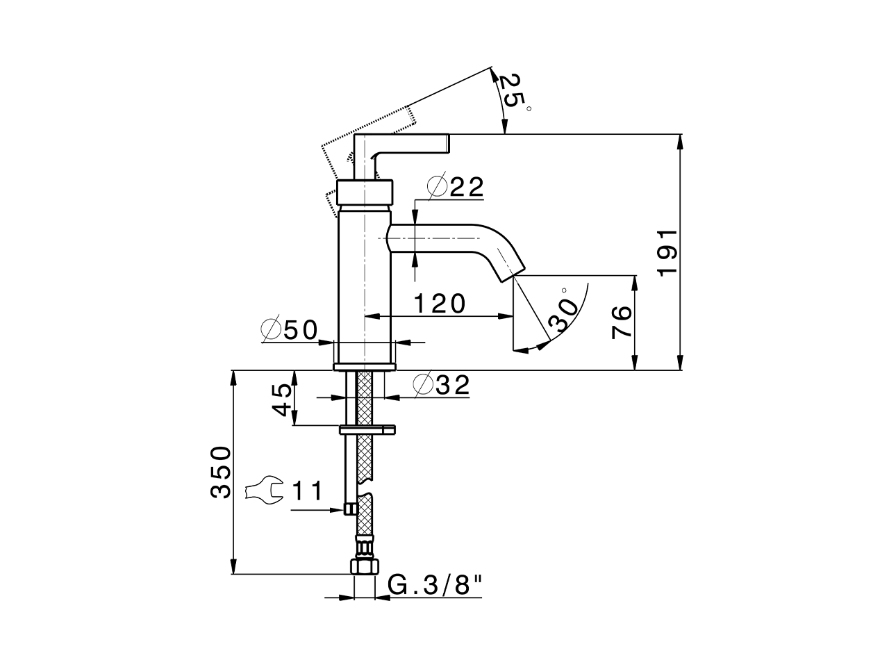 Single lever washbasin mixer GRACE_GC000540 - v1
