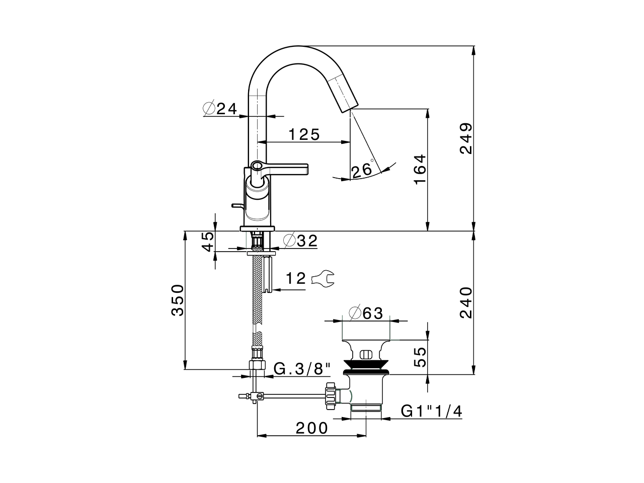 Washbasin mixer GRACE_GL000510 - v1