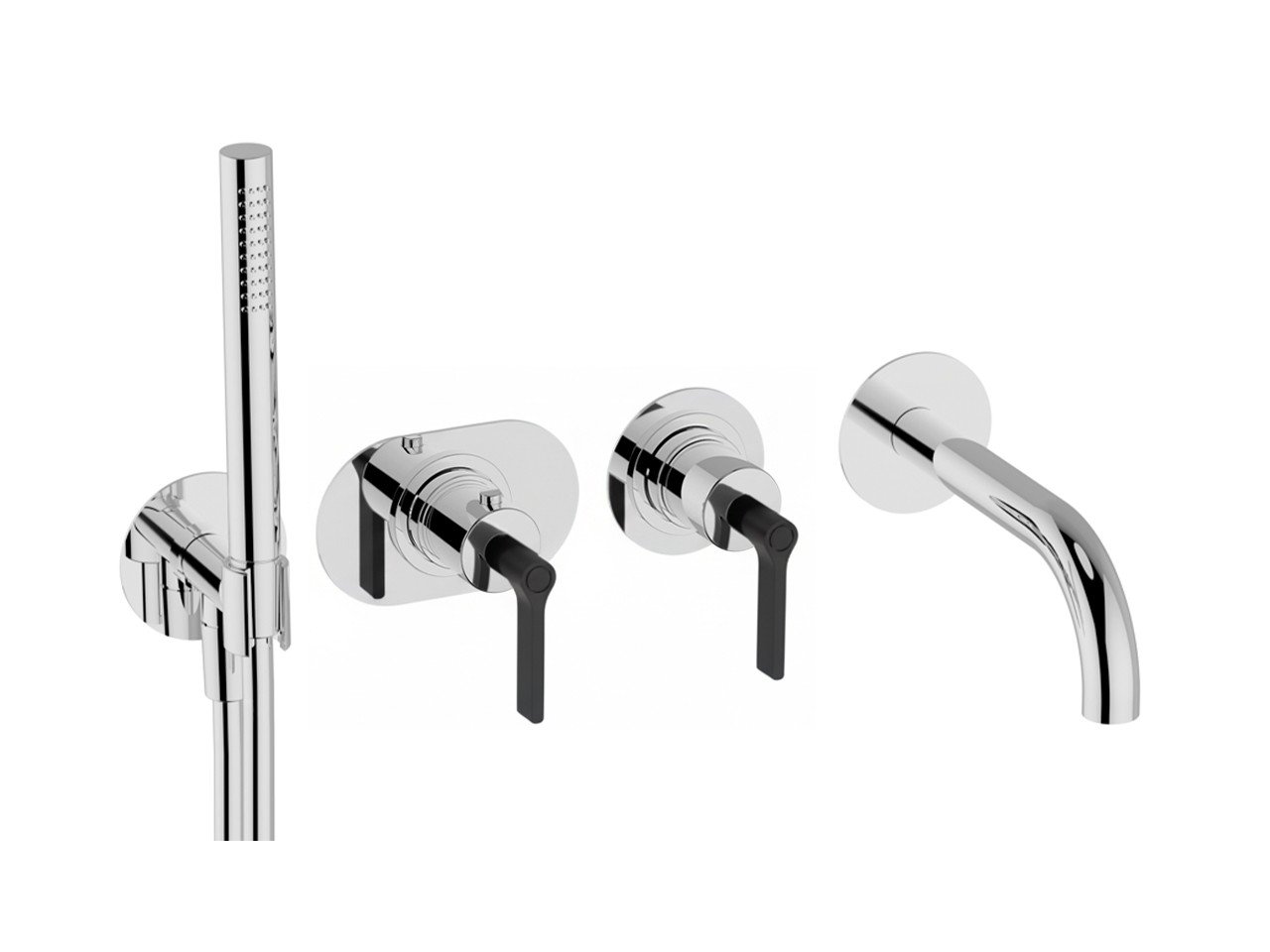 Exposed part for con.thermo. bath mixer, 2-outlet GRACE_GL019441 -1