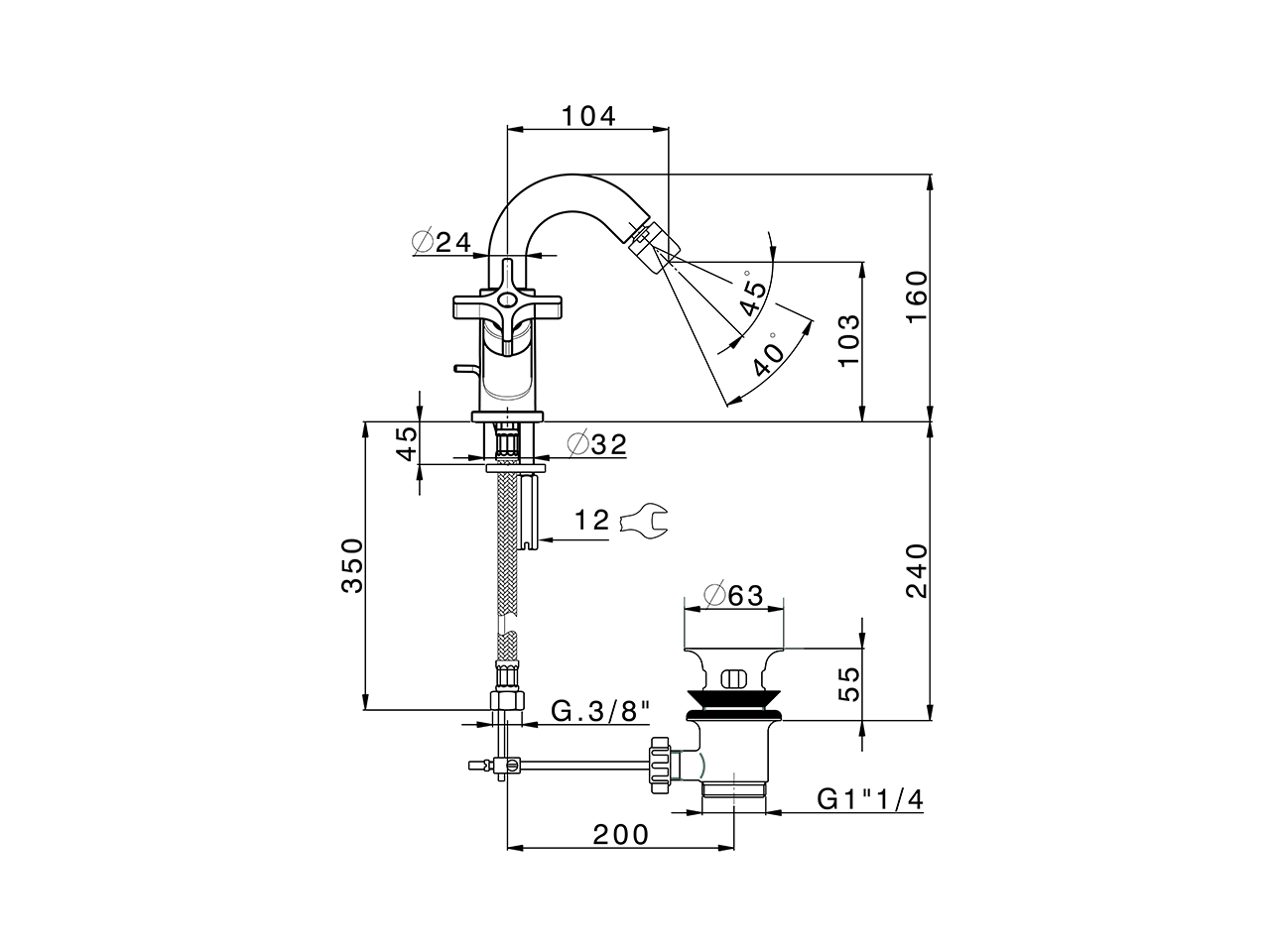 Bidet mixer GRACE_GS000550 - v1