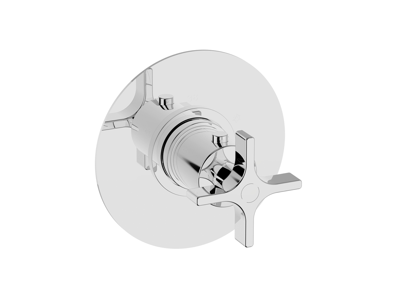 Exposed part for concealed thermo shower valve GRACE_GS007200 - v1