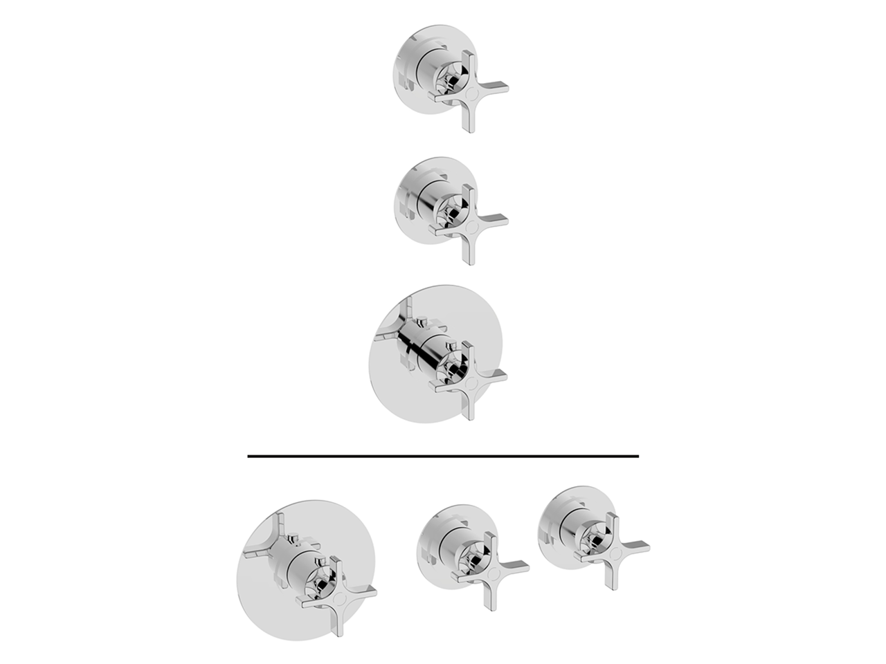 CisalCover Part for 2 Function Concealed Thermo Valve WELLNESS_GS00R200