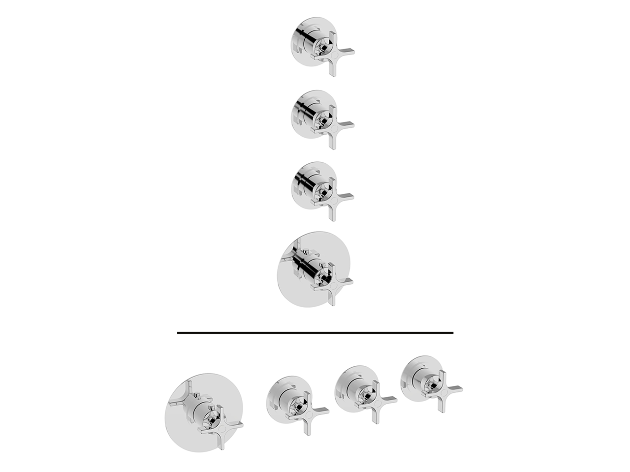 CisalCover Part for 3 Function Concealed Thermo Valve WELLNESS_GS00R300