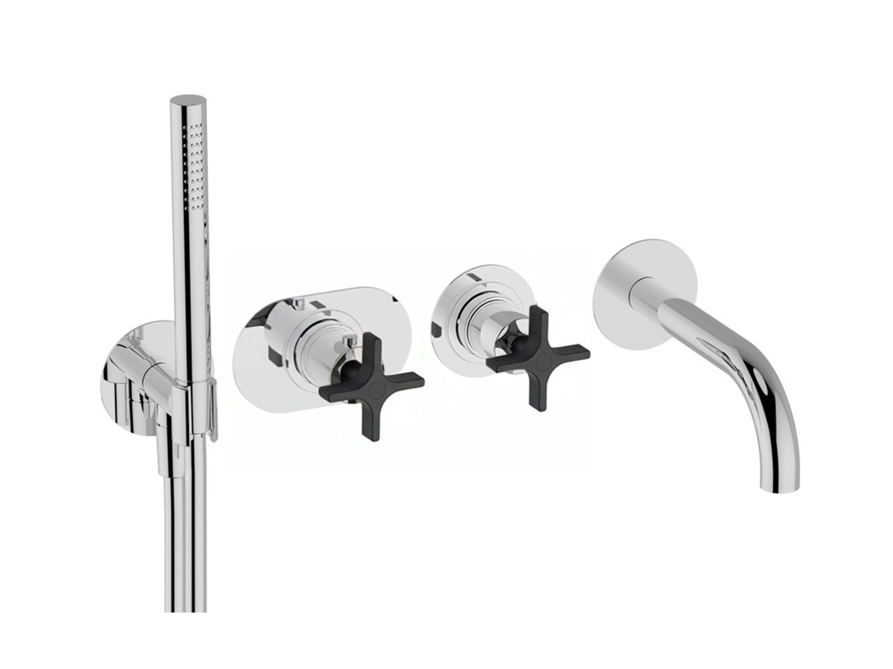 Exposed part for con.thermo. bath mixer, 2-outlet GRACE_GS019441 -1