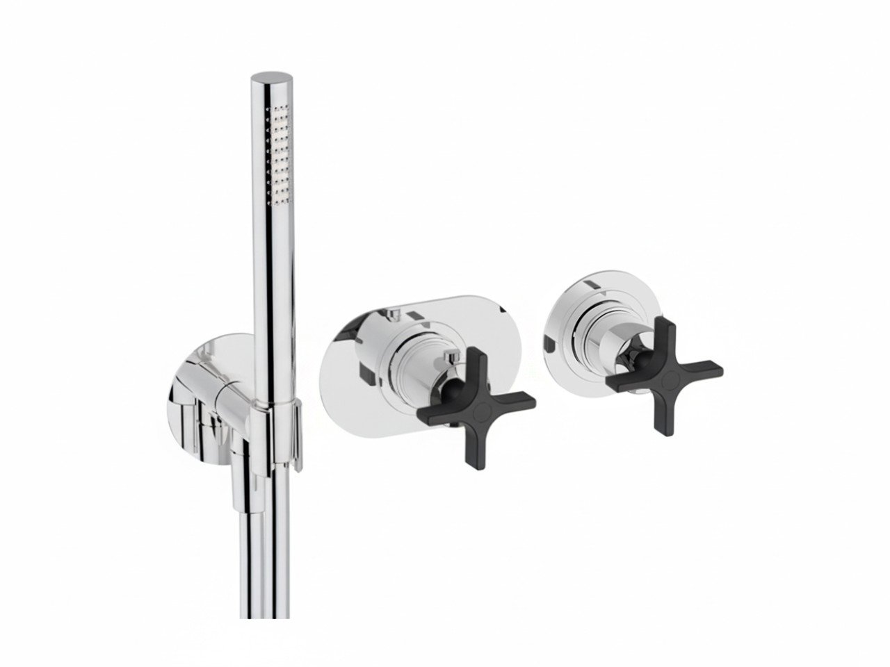 Exposed part for con.thermo.shower valve, 2-outlet GRACE_GS019641 -1