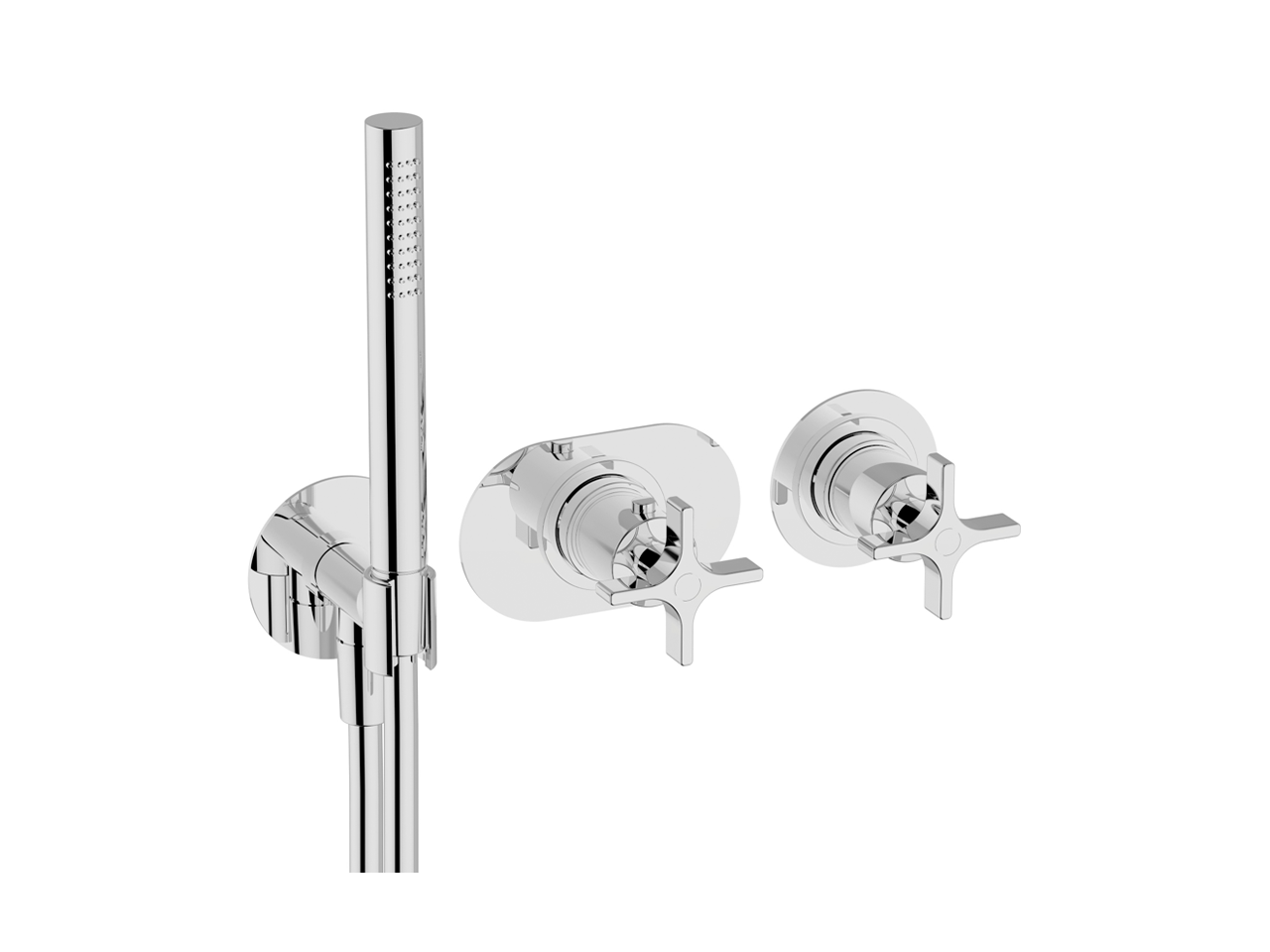 CisalExposed part for con.thermo.shower valve, 2-outlet GRACE_GS019641