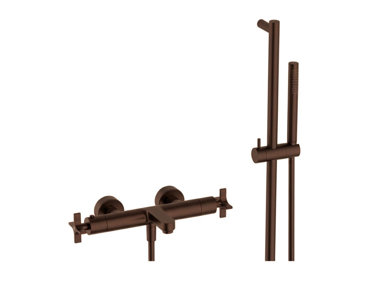 Thermostatic bath-shower mixer with sliding bar GRACE_GSS21016 -1