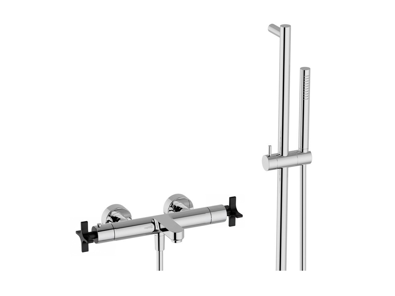 Thermostatic bath-shower mixer with sliding bar GRACE_GSS21016 -1