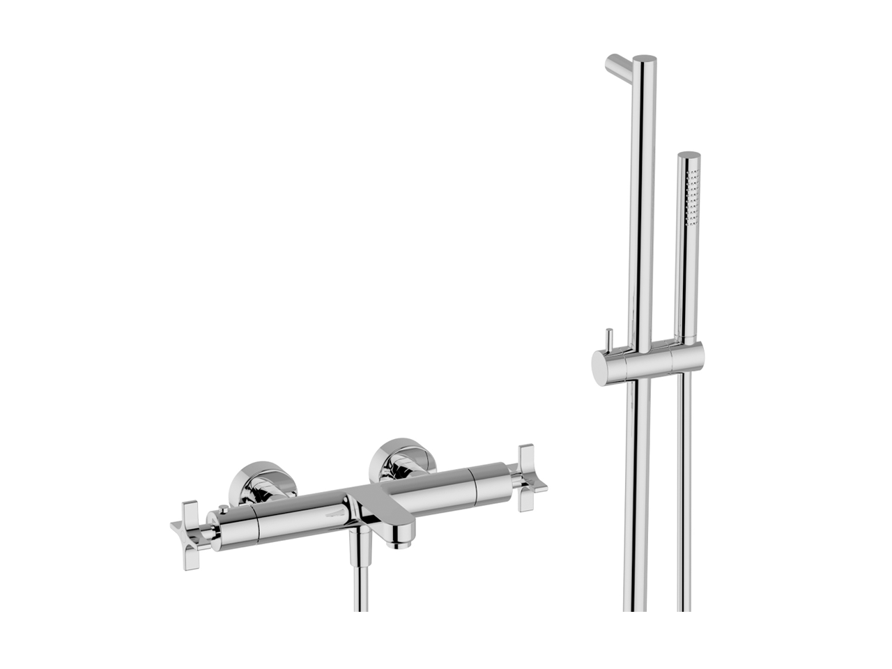 CisalThermostatic bath-shower mixer with sliding bar GRACE_GSS21016