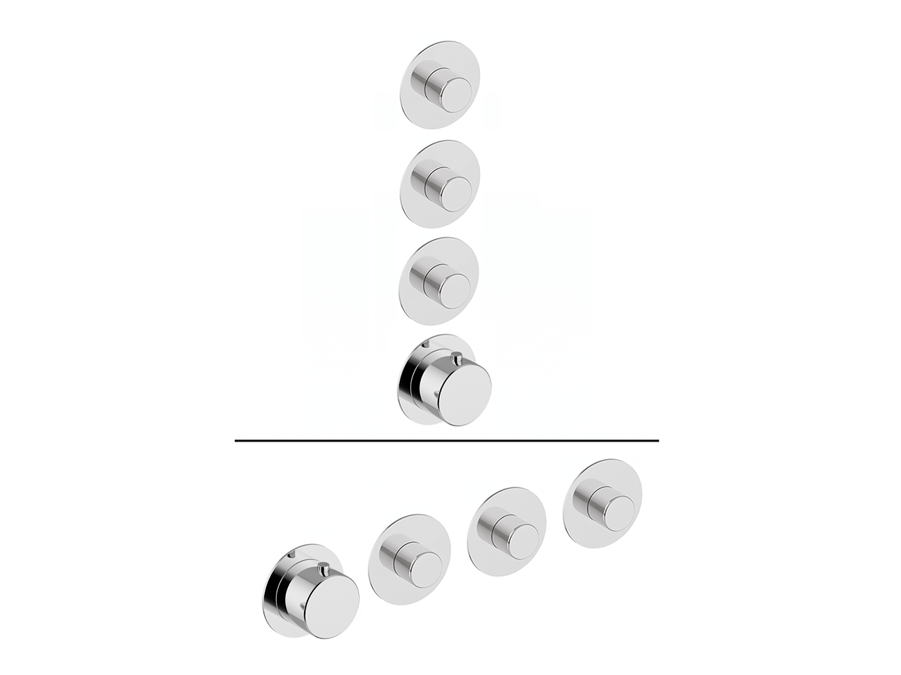 CisalCover Part for 3 Function Concealed Thermo Valve PURA SINCRONIA_I10KG020