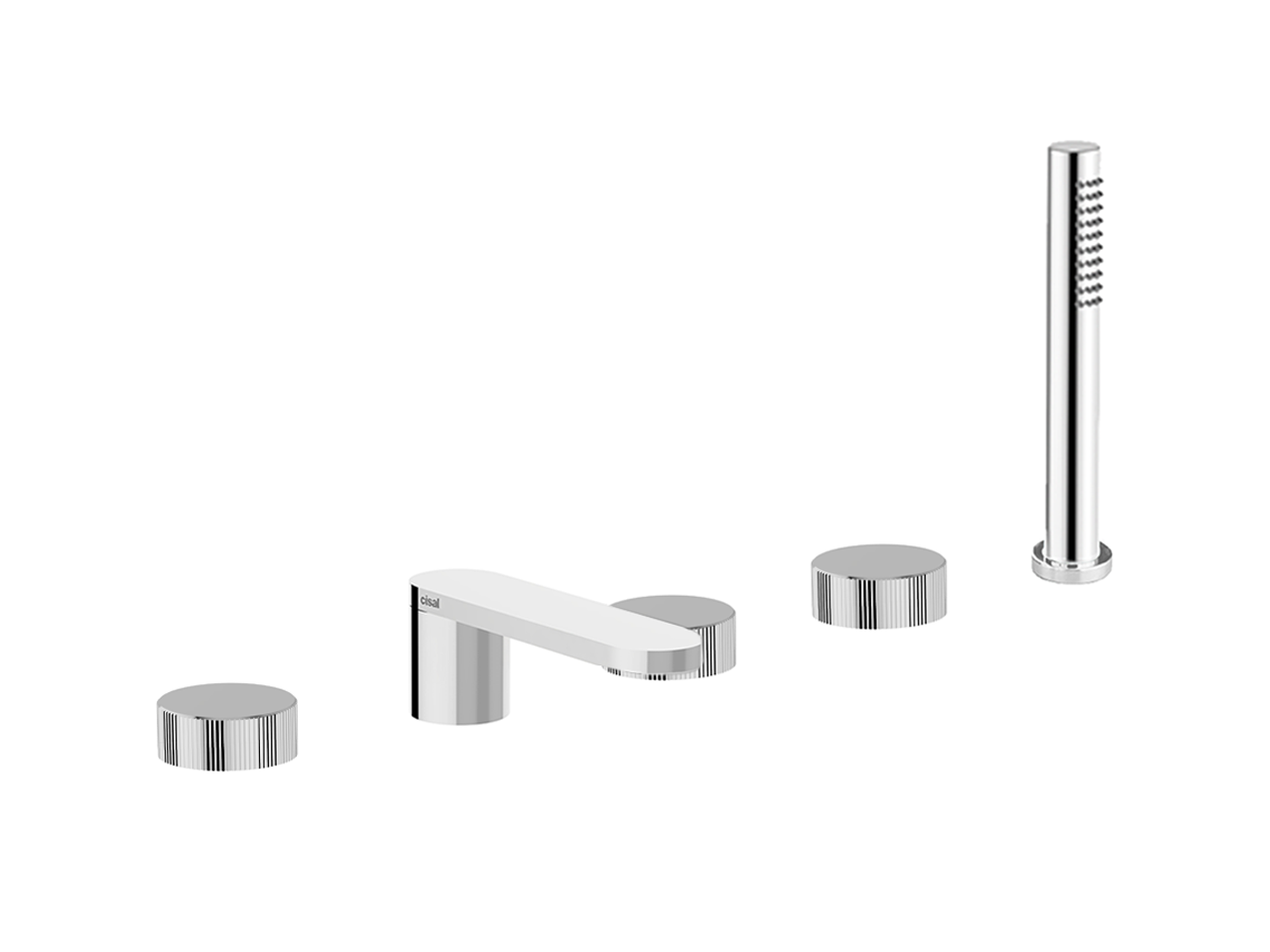 CisalDeck-mounted 5-hole bath mixer PLISSÉ SINCRONIA_I2000260